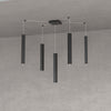Sospensione-Moderna-Square-Tube-Metallo-Nero-5-Luci-Gu10