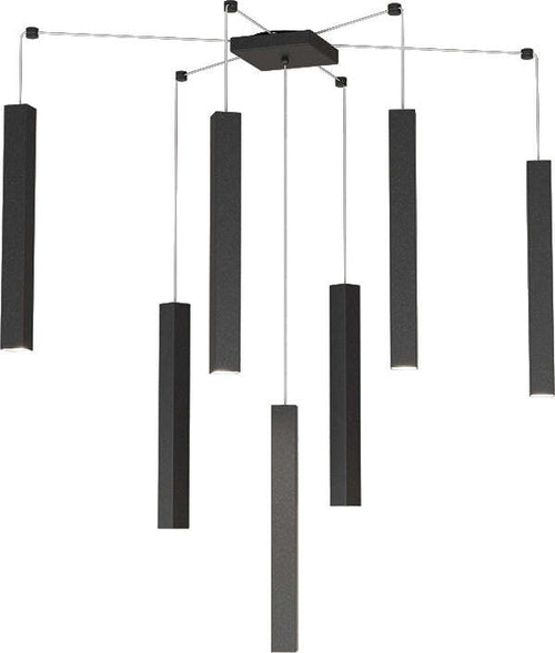 Sospensione-Moderna-Square-Tube-Metallo-Nero-7-Luci-Gu10
