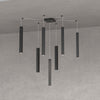Sospensione-Moderna-Square-Tube-Metallo-Nero-7-Luci-Gu10