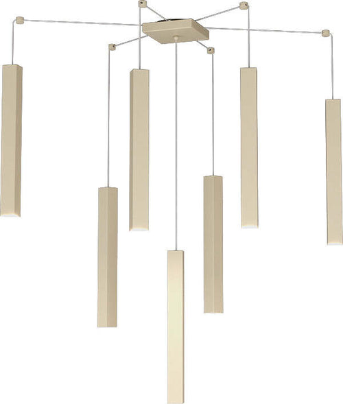 Sospensione-Moderna-Square-Tube-Metallo-Sabbia-7-Luci-Gu10