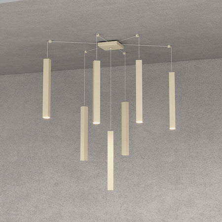 Sospensione-Moderna-Square-Tube-Metallo-Sabbia-7-Luci-Gu10