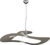 Sospensione-Moderna-Surf-Metallo-Tortora-Vetro-Cromo-1-Luce-E27-D.70Cm