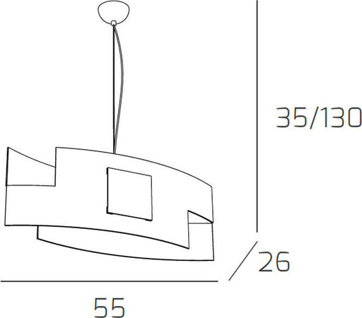 Sospensione-Moderna-Tetris-Color-Metallo-Foglia-Argento-Vetro-Bianco-1-Luce-E27