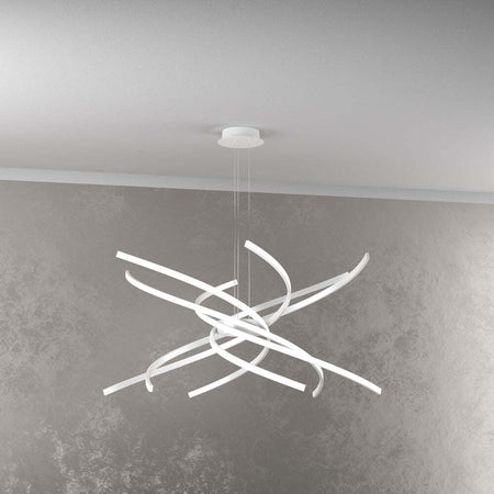 Sospensione-Moderna-Tornado-Alluminio-Bianco-Led-69W-D.80Cm-Luce-Calda