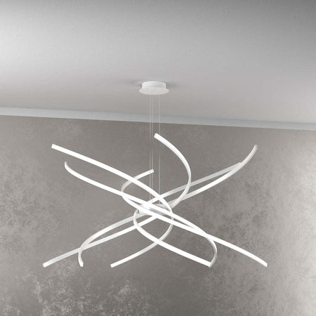 Sospensione-Moderna-Tornado-Alluminio-Bianco-Led-88W-D.100Cm-Luce-Naturale