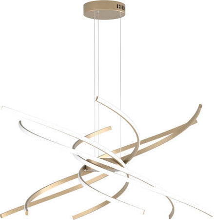 Sospensione-Moderna-Tornado-Alluminio-Oro-Led-69W-D.80Cm-Luce-Calda