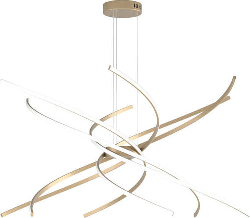 Sospensione-Moderna-Tornado-Alluminio-Oro-Led-88W-D.100Cm-Luce-Naturale