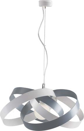 Sospensione-Moderna-Vertigo-1-Luce-4-Cerchi-Ferro-Laccato-Bianco-E-Grigio