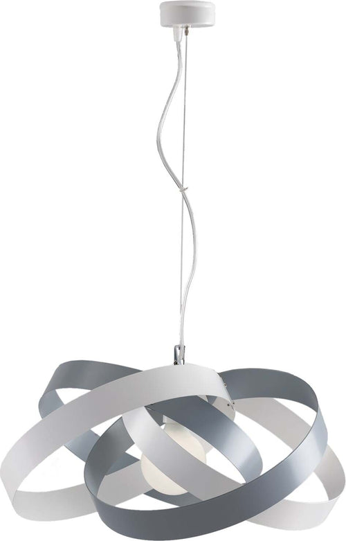 Sospensione-Moderna-Vertigo-1-Luce-4-Cerchi-Ferro-Laccato-Bianco-E-Grigio