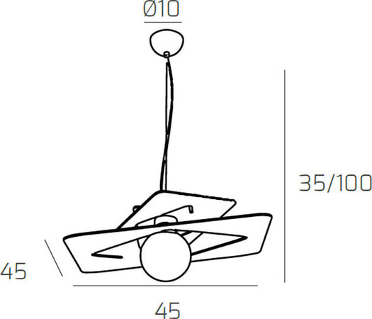 Sospensione-Moderna-Wacky-Metallo-Grigio-1-Luce-E27-45Cm