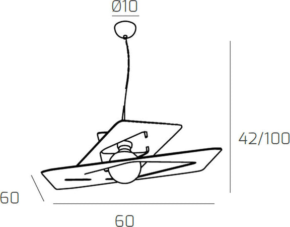 Sospensione-Moderna-Wacky-Metallo-Grigio-1-Luce-E27-60Cm