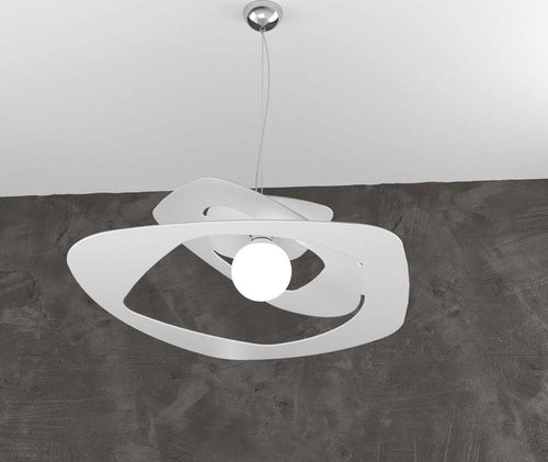 Sospensione-Moderna-Warped-Metallo-Bianco-1-Luce-E27-D.65Cm