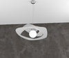 Sospensione-Moderna-Warped-Metallo-Grigio-1-Luce-E27-D.50Cm