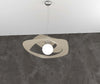 Sospensione-Moderna-Warped-Metallo-Sabbia-1-Luce-E27-D.50Cm