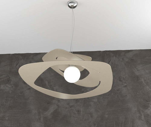 Sospensione-Moderna-Warped-Metallo-Sabbia-1-Luce-E27-D.65Cm