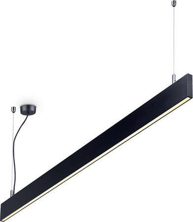 Sospensione-Modulare-Moderna-Linus-Alluminio-Nero-Led-32W-3000K-Luce-Calda