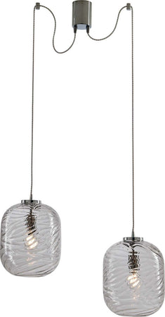 Sospensione Nereide Trasparente 2Xe27 250Cm Illuminazione/Illuminazione per interni/Lampadari lampade a sospensione e plafoniere/Lampade a sospensione Led Mall Home - Napoli, Commerciovirtuoso.it