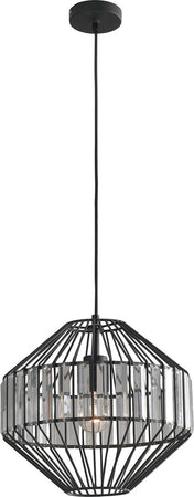 Sospensione Opium Nero 1Xe27 33,5X36,4Cm Illuminazione/Illuminazione per interni/Lampadari lampade a sospensione e plafoniere/Lampade a sospensione Led Mall Home - Napoli, Commerciovirtuoso.it