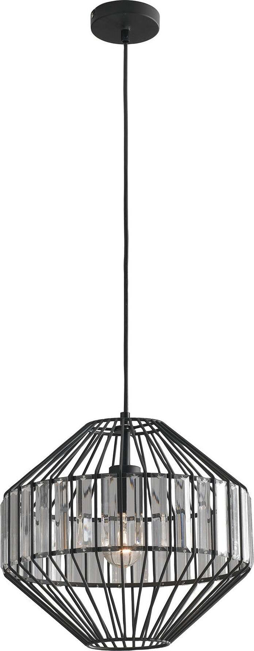 Sospensione Opium Nero 1Xe27 33,5X36,4Cm Illuminazione/Illuminazione per interni/Lampadari lampade a sospensione e plafoniere/Lampade a sospensione Led Mall Home - Napoli, Commerciovirtuoso.it