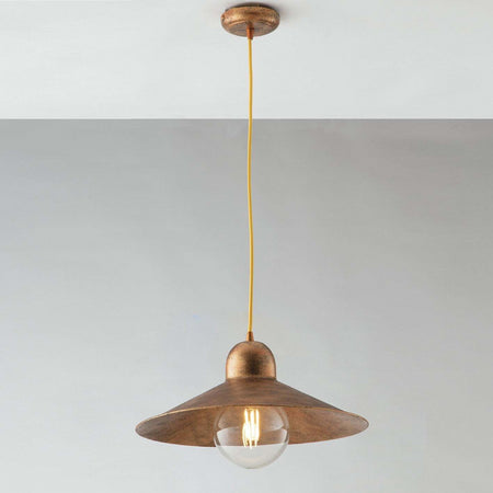 Sospensione Orleans Rame 1Xe27 39X13Cm Illuminazione/Illuminazione per interni/Lampadari lampade a sospensione e plafoniere/Lampade a sospensione Led Mall Home - Napoli, Commerciovirtuoso.it