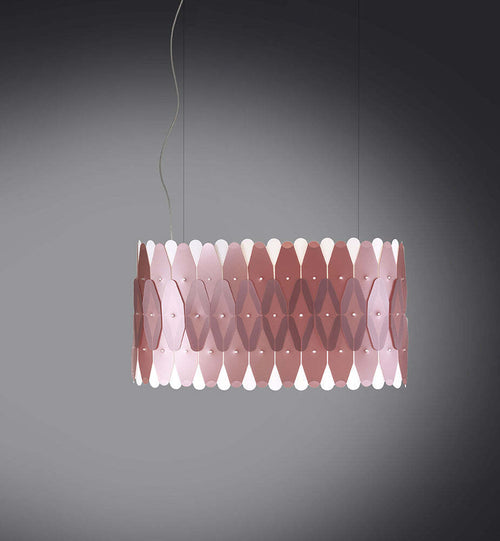 Sospensione-Ovale-Amanda-3-Luci-In-Polilux-Rosa-Metallico-D60-Made-In-Italy