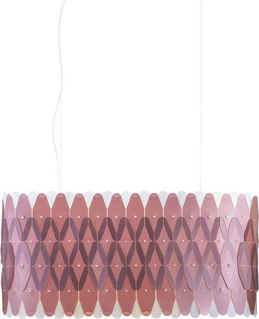 Sospensione-Ovale-Amanda-6-Luci-In-Polilux-Rosa-Metallico-D90-Made-In-Italy