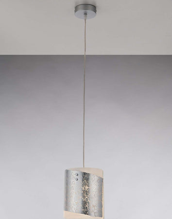 Sospensione Paris Silver 1Xe27 20X20Cm Illuminazione/Illuminazione per interni/Lampadari lampade a sospensione e plafoniere/Lampade a sospensione Led Mall Home - Napoli, Commerciovirtuoso.it