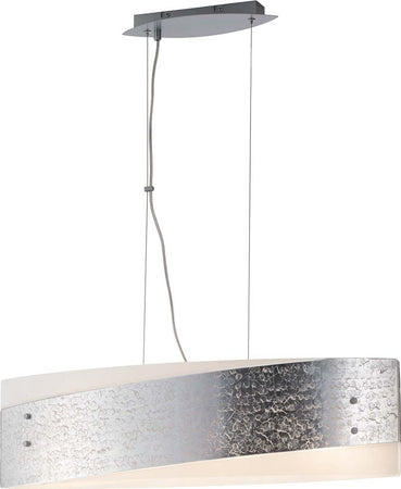 Sospensione Paris Silver 4Xe27 75X20Cm Illuminazione/Illuminazione per interni/Lampadari lampade a sospensione e plafoniere/Lampade a sospensione Led Mall Home - Napoli, Commerciovirtuoso.it