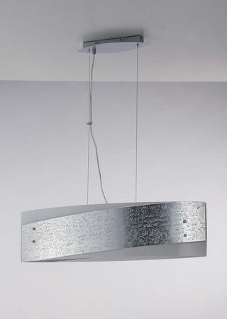 Sospensione Paris Silver 4Xe27 75X20Cm Illuminazione/Illuminazione per interni/Lampadari lampade a sospensione e plafoniere/Lampade a sospensione Led Mall Home - Napoli, Commerciovirtuoso.it