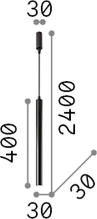 Sospensione-Round-Moderna-Ultrathin-Metallo-Nero-Led-11,5W-3000K-D40