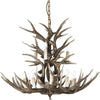 Sospensione-Rustica-Country-Chalet-Metallo-Beige-12-Luci-E14