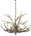 Sospensione-Rustica-Country-Chalet-Metallo-Beige-6-Luci-E14