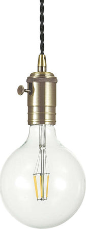 Sospensione-Rustica-Country-Doc-Metallo-Ottone-Brunito-1-Luce-E27