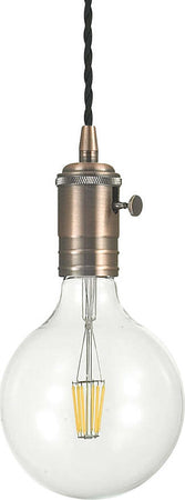 Sospensione-Rustica-Country-Doc-Metallo-Rame-1-Luce-E27