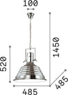 Sospensione-Rustica-Country-Fisherman-Metallo-Rame-1-Luce-E27