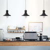 Sospensione-Rustico-Country-Fisher-Man-Acciaio-Nero-Vetro-1-Luce-E27