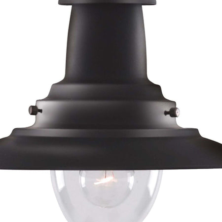 Sospensione-Rustico-Country-Fisher-Man-Acciaio-Nero-Vetro-1-Luce-E27