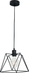 Sospensione Santana Nero 1Xe27 20X20X23Cm Illuminazione/Illuminazione per interni/Lampadari lampade a sospensione e plafoniere/Lampade a sospensione Led Mall Home - Napoli, Commerciovirtuoso.it