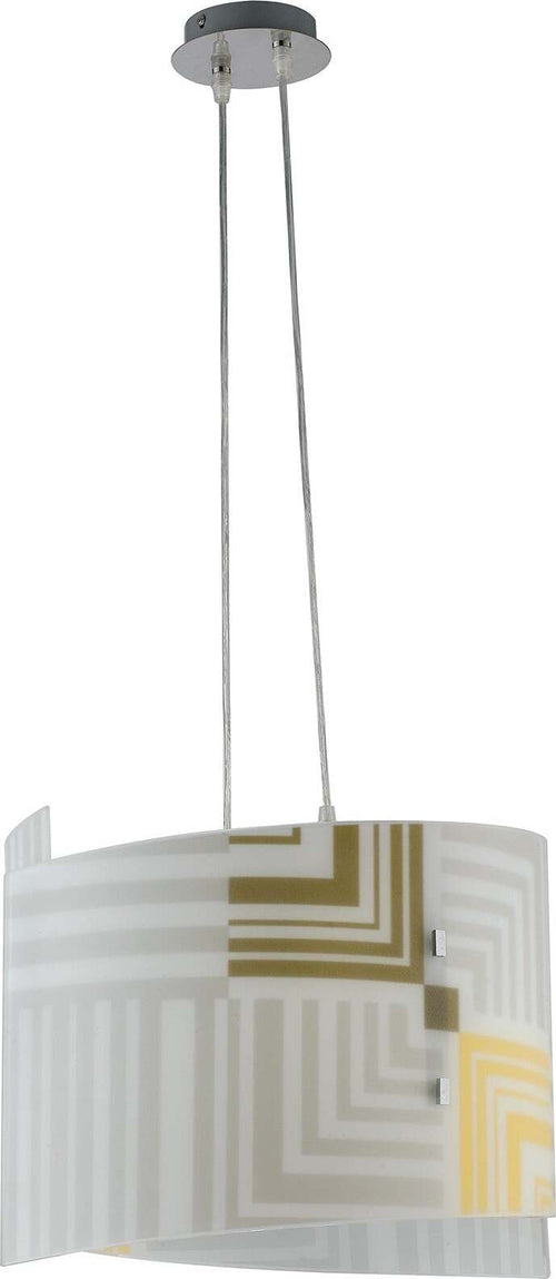 Sospensione Seventy Bianca 2Xe27 45X33Cm Illuminazione/Illuminazione per interni/Lampadari lampade a sospensione e plafoniere/Lampade a sospensione Led Mall Home - Napoli, Commerciovirtuoso.it