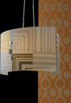 Sospensione Seventy Bianca 2Xe27 45X33Cm Illuminazione/Illuminazione per interni/Lampadari lampade a sospensione e plafoniere/Lampade a sospensione Led Mall Home - Napoli, Commerciovirtuoso.it