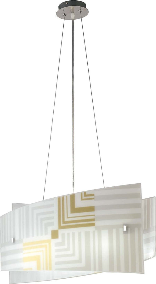 Sospensione Seventy Bianca 4Xe27 60X20X30Cm Illuminazione/Illuminazione per interni/Lampadari lampade a sospensione e plafoniere/Lampade a sospensione Led Mall Home - Napoli, Commerciovirtuoso.it