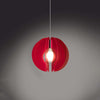 Sospensione-Sirio-1-Luce-In-Metacrilato-Rosso-Fluorescente-Space-Collection