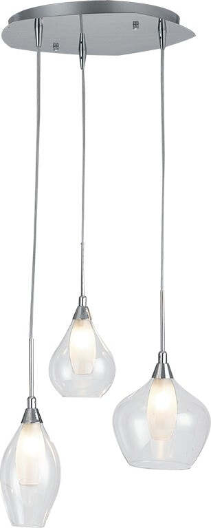 Sospensione Skyline Trasparente 3Xg9 35X22,5Cm Illuminazione/Illuminazione per interni/Lampadari lampade a sospensione e plafoniere/Lampade a sospensione Led Mall Home - Napoli, Commerciovirtuoso.it