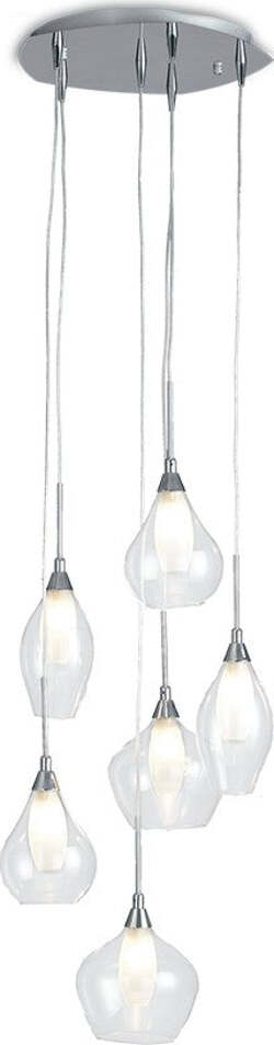 Sospensione Skyline Trasparente 6Xg9 42X22,5Cm Illuminazione/Illuminazione per interni/Lampadari lampade a sospensione e plafoniere/Lampade a sospensione Led Mall Home - Napoli, Commerciovirtuoso.it