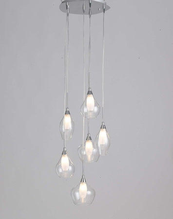 Sospensione Skyline Trasparente 6Xg9 42X22,5Cm Illuminazione/Illuminazione per interni/Lampadari lampade a sospensione e plafoniere/Lampade a sospensione Led Mall Home - Napoli, Commerciovirtuoso.it