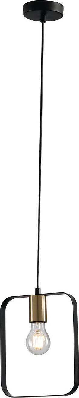 Sospensione Smith Nera 1Xe27 19,5X24X5Cm Illuminazione/Illuminazione per interni/Lampadari lampade a sospensione e plafoniere/Lampade a sospensione Led Mall Home - Napoli, Commerciovirtuoso.it