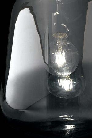 Sospensione Smoke Fume' 1Xe27 19,7X23,6Cm Illuminazione/Illuminazione per interni/Lampadari lampade a sospensione e plafoniere/Lampade a sospensione Led Mall Home - Napoli, Commerciovirtuoso.it