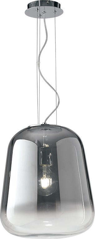 Sospensione Smoke Fume' 1Xe27 34X38,7Cm Illuminazione/Illuminazione per interni/Lampadari lampade a sospensione e plafoniere/Lampade a sospensione Led Mall Home - Napoli, Commerciovirtuoso.it