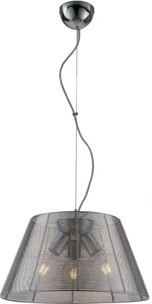 Sospensione Spriz Silver 3Xe27 45X27Cm Illuminazione/Illuminazione per interni/Lampadari lampade a sospensione e plafoniere/Lampade a sospensione Led Mall Home - Napoli, Commerciovirtuoso.it