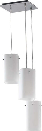Sospensione Square Bianco 3Xe27 25X25X23Cm Illuminazione/Illuminazione per interni/Lampadari lampade a sospensione e plafoniere/Lampade a sospensione Led Mall Home - Napoli, Commerciovirtuoso.it